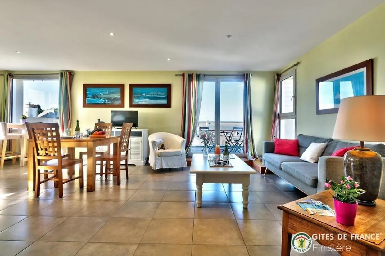 Localise - D80 - La Villa Blanche - Cote Plage - 2Eme Etage - Wifi Inclus - Draps Inclus - Animaux Bienvenus Guilvinec 0*,  Francie